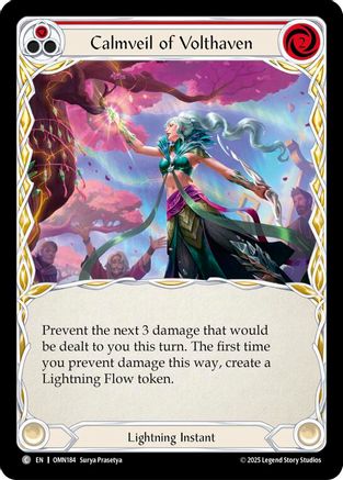 Image of Calmveil Of Volthaven (Red) (OMN184) - Omens of the Third Age