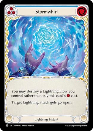 Image of Stormwhirl (Blue) (OMN192) - Omens of the Third Age Rainbow Foil