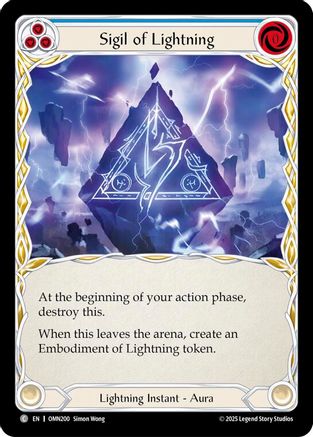 Image of Sigil Of Lightning (Blue) (OMN200) - Omens of the Third Age