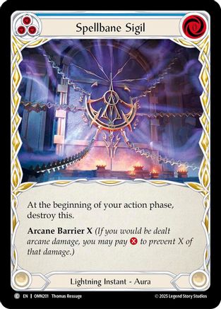 Image of Spellbane Sigil (Blue) (OMN201) - Omens of the Third Age