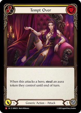 Image of Tempt Over (Yellow) (OMN215) - Omens of the Third Age Rainbow Foil