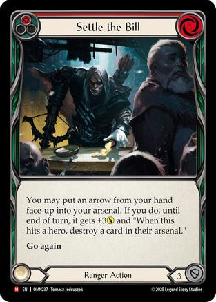 Image of Settle The Bill (Red) (OMN237) - Omens of the Third Age Rainbow Foil