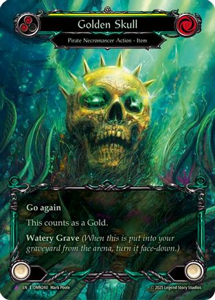 Image of Golden Skull (Yellow) (Marvel) (OMN240) - Omens of the Third Age Cold Foil