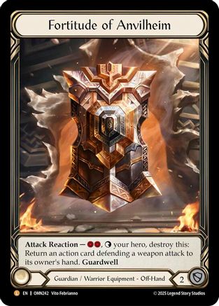 Image of Fortitude Of Anvilheim (OMN242) - Omens of the Third Age Rainbow Foil