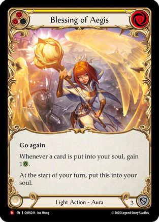 Image of Blessing Of Aegis (Yellow) (OMN244) - Omens of the Third Age