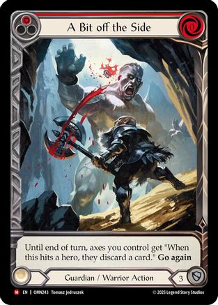 Image of A Bit Off The Side (Red) (Extended Art) (OMN243) - Omens of the Third Age Cold Foil