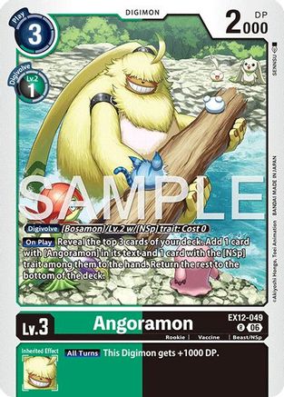 Image of Angoramon (EX12-049) - Digital World Shambala Foil
