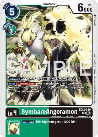 Image of SymbareAngoramon (EX12-050) - Digital World Shambala