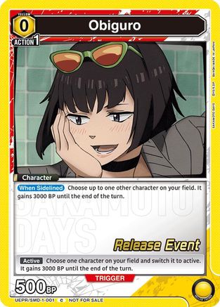 Image of Obiguro (Release Event) (UE19BT/SMD-1-001) - UE19BT SAKAMOTO DAYS Release Event Cards