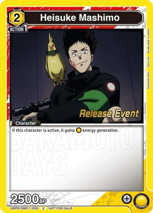 Image of Heisuke Mashimo (005) (Release Event) (UE19BT/SMD-1-005) - UE19BT SAKAMOTO DAYS Release Event Cards