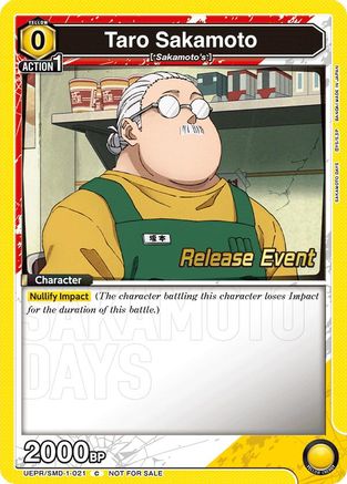 Image of Taro Sakamoto (021) (Release Event) (UE19BT/SMD-1-021) - UE19BT SAKAMOTO DAYS Release Event Cards