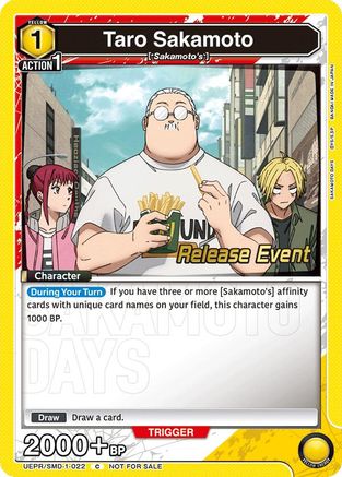Image of Taro Sakamoto (022) (Release Event) (UE19BT/SMD-1-022) - UE19BT SAKAMOTO DAYS Release Event Cards
