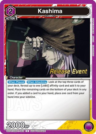 Image of Kashima (Release Event) (UE19BT/SMD-1-063) - UE19BT SAKAMOTO DAYS Release Event Cards