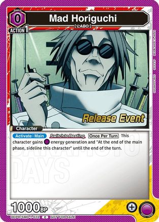 Image of Mad Horiguchi (Release Event) (UE19BT/SMD-1-072) - UE19BT SAKAMOTO DAYS Release Event Cards