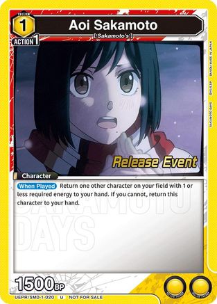 Image of Aoi Sakamoto (020) (Release Event) (UE19BT/SMD-1-020) - UE19BT SAKAMOTO DAYS Release Event Cards