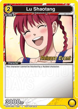 Image of Lu Shaotang (029) (Release Event) (UE19BT/SMD-1-029) - UE19BT SAKAMOTO DAYS Release Event Cards