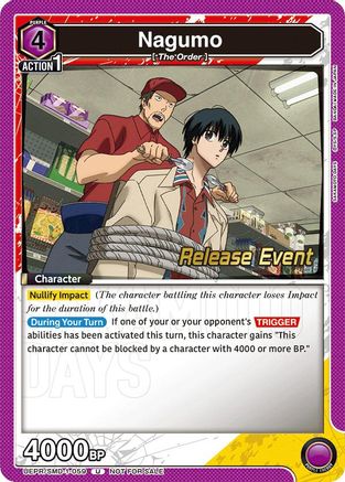 Image of Nagumo (059) (Release Event) (UE19BT/SMD-1-059) - UE19BT SAKAMOTO DAYS Release Event Cards
