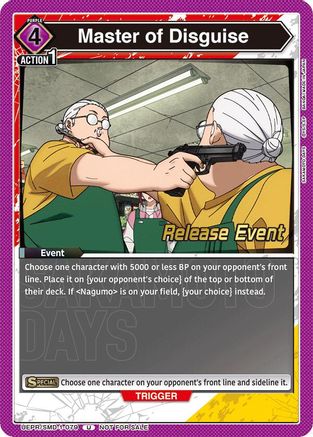 Image of Master of Disguise (Release Event) (UE19BT/SMD-1-079) - UE19BT SAKAMOTO DAYS Release Event Cards
