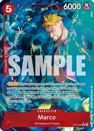 Image of Marco (Full Art) (ST30-008) - Starter Deck EX: Luffy & Ace Foil