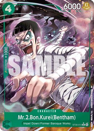 Image of Mr.2.Bon.Kurei(Bentham) (Full Art) (ST30-013) - Starter Deck EX: Luffy & Ace Foil