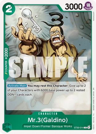 Image of Mr.3(Galdino) (ST30-014) - Starter Deck EX: Luffy & Ace Foil