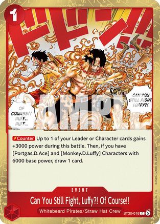 Image of Can You Still Fight, Luffy?! Of Course!! (ST30-016) - Starter Deck EX: Luffy & Ace