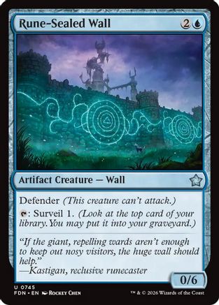 Image of Rune-Sealed Wall (0745) (FDN-745) - Foundations