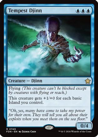 Image of Tempest Djinn (0749) (FDN-749) - Foundations