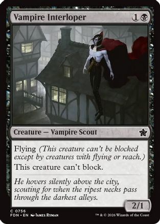Image of Vampire Interloper (0756) (FDN-756) - Foundations