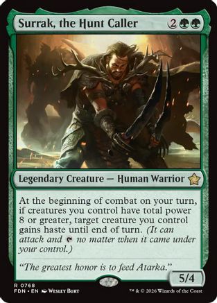 Image of Surrak, the Hunt Caller (0768) (FDN-768) - Foundations