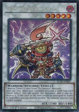 Image of Legendary Six Samurai - Shi En (BLGG-EN007) - Battles of Legend: Glorious Gallery 1st Edition