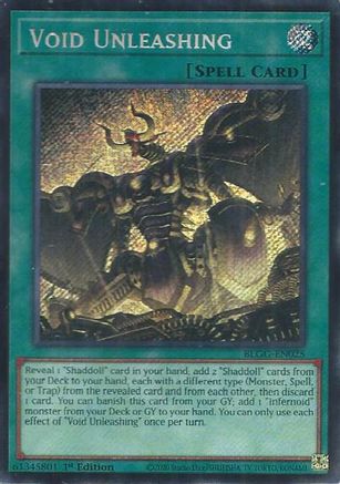 Image of Void Unleashing (BLGG-EN025) - Battles of Legend: Glorious Gallery 1st Edition