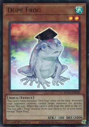 Image of Dupe Frog (BLGG-EN055) - Battles of Legend: Glorious Gallery 1st Edition