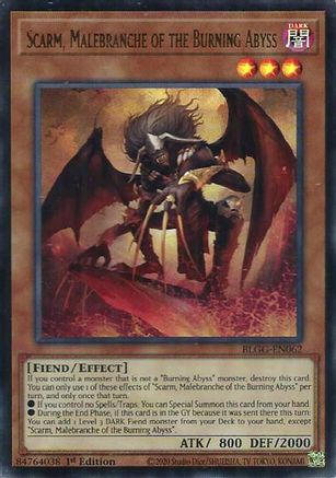 Image of Scarm, Malebranche of the Burning Abyss (BLGG-EN062) - Battles of Legend: Glorious Gallery 1st Edition