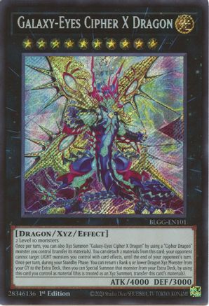 Image of Galaxy-Eyes Cipher X Dragon (BLGG-EN101) - Battles of Legend: Glorious Gallery 1st Edition