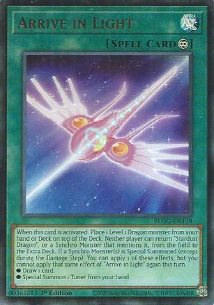 Image of Arrive in Light (BLGG-EN119) - Battles of Legend: Glorious Gallery 1st Edition