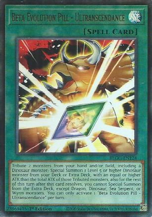 Image of Beta Evolution Pill - Ultranscendance (BLGG-EN124) - Battles of Legend: Glorious Gallery 1st Edition