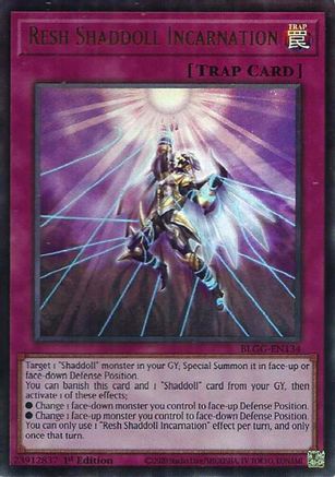 Image of Resh Shaddoll Incarnation (BLGG-EN134) - Battles of Legend: Glorious Gallery 1st Edition
