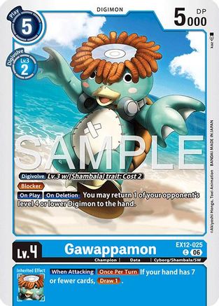 Image of Gawappamon (EX12-025) - Digital World Shambala