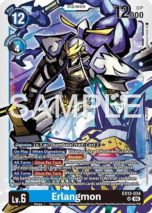 Image of Erlangmon (EX12-034) - Digital World Shambala Foil