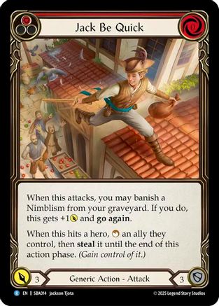 Image of Jack Be Quick (Red) (SBA014) - Silver Age Chapter 3