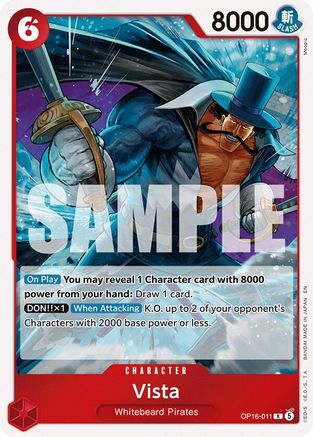 Image of Vista (OP16-011) - The Time of Battle Foil