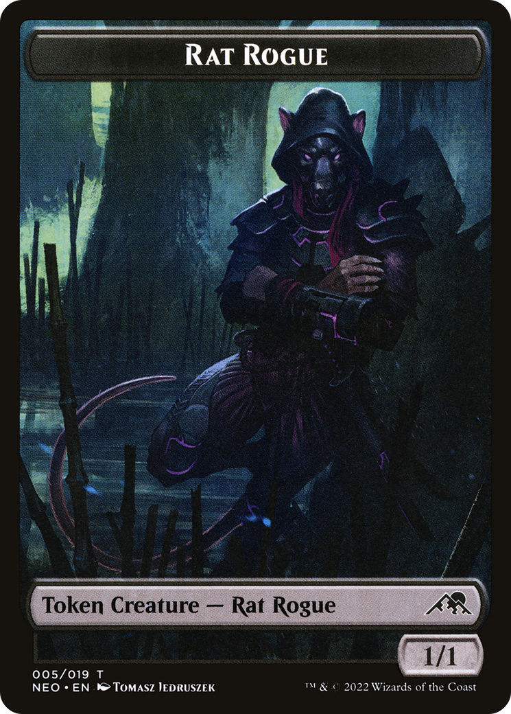 Image of Rat Rogue Token [Kamigawa: Neon Dynasty Tokens]