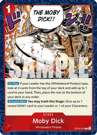 Image of Moby Dick (OP16-021) - The Time of Battle Foil
