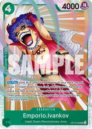 Image of Emporio.Ivankov (026) (OP16-026) - The Time of Battle Foil