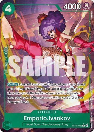 Image of Emporio.Ivankov (026) (Alternate Art) (OP16-026) - The Time of Battle Foil