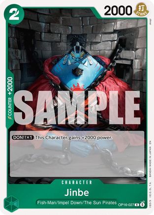 Image of Jinbe (027) (OP16-027) - The Time of Battle Foil