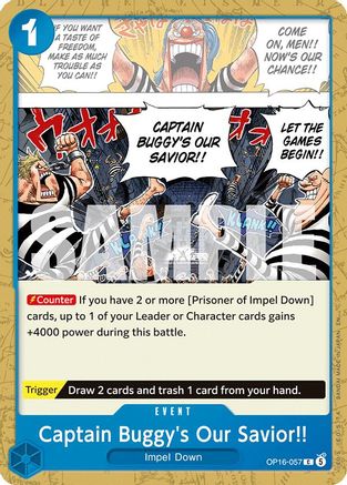 Image of Captain Buggy's Our Savior!! (OP16-057) - The Time of Battle