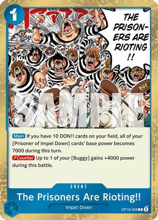 Image of The Prisoners Are Rioting!! (OP16-058) - The Time of Battle Foil