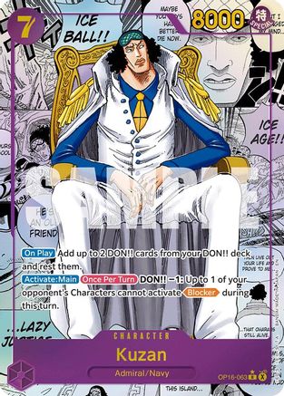 Image of Kuzan (Manga) (OP16-063) - The Time of Battle Foil